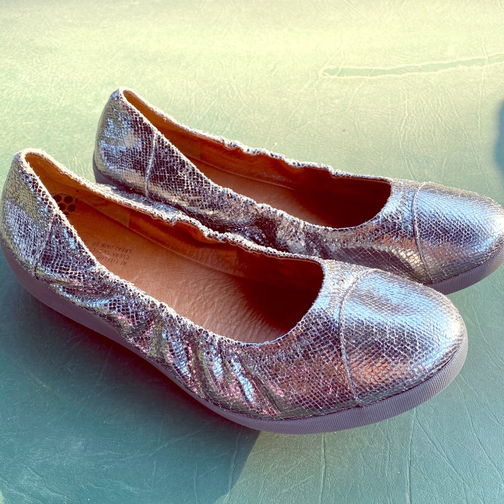 Fitflop 2 Ballet Slippers in Metallic
